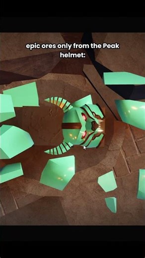 Making Helmet with only Epic ores from the Peak #theforge #roblox