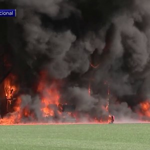 372K views · 2.7K reactions |  | BREAKING: A fire has broken out at the Estadi Nacional, where Andorra are set to play England in Saturday's World Cup qualifier. Watch the moment that flames engulfed the television gantry during a news report on Sky Sports News. It has been confirmed that nobody was hurt during the incident. | Sky Sports | Facebook