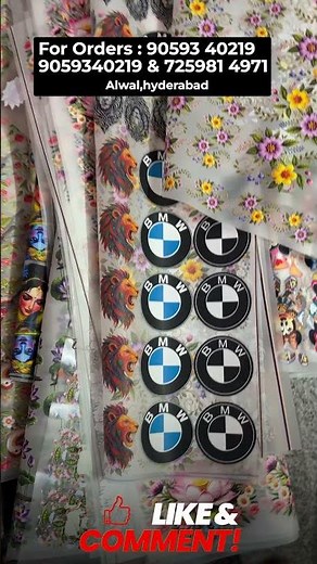 2000+ DTF Sticker Designs Available 🔥 BMW, Peacock, Floral & Logo Collections