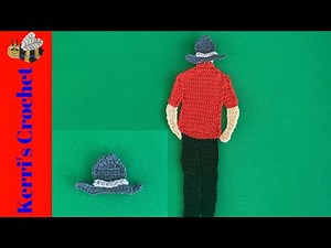 Crochet Cowboy Hat Tutorial – Crochet Applique Tutorial
