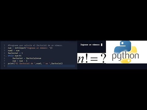 Factorial de un número en lenguaje Python