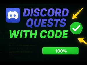 Complete Discord Quests Easily with Code (Step-by-Step Tutorial) Quest Badge