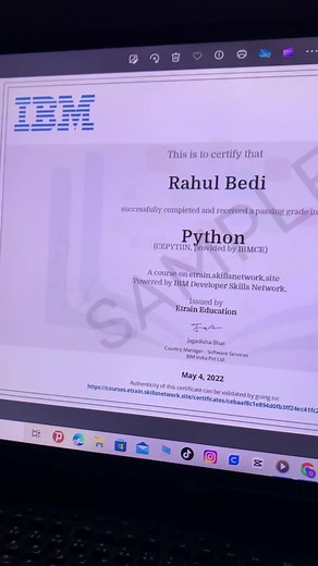 دورات مجانية بشهادات معتمدة من شركة IBM . . . . . #البرمجة #البرمجة_للمبتدئين #البرمجة_بلغة_بايثون #البرمجة_بلغة_عربية #البرمجة_بلغة_html #برمجة #برمجة_تطبيقات #برمجة_ويب #برمجة_العاب #فرونت_ايند #كورسات #كورسات_اونلاين #كورسات_انجليزي #تعلم_البرمجة #تعلم_البرمجة_للمبتدئين #html #htmlcss #java #javascript #kotlin #programming #programmer #programmerlife #coding #codinglife #مبرمج #مبرمجين