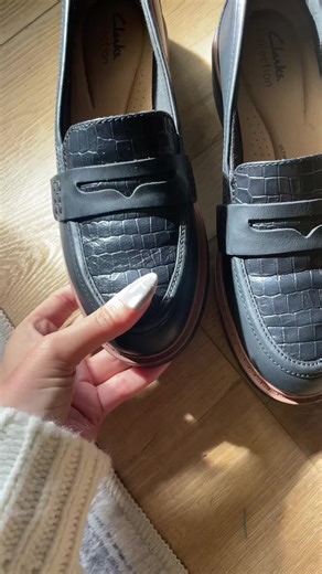 Clark’s collection leather loafers from @QVC, Inc Grab your size before they’re gone! #clarkscollection #loafers #leatherloafer #shoes #qvc #tiktokshopblackfriday #tiktokshopcybermonday #christmasgiftsideas