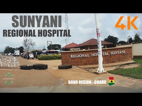 Sunyani Regional Hospital Drive Tour 4K Ghana Health Service
