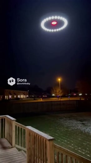 “IT’S STARING AT ME” Massive Silent Drone in My NJ Backyard 😱 (Dec 2025) #sora #aishorts #drone