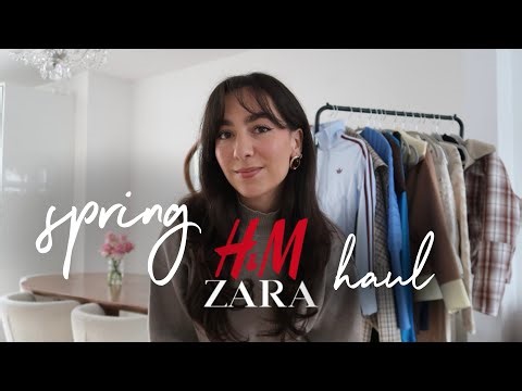 H&M, ZARA & ASOS try on haul | chic, trendy items & spring colours🩵