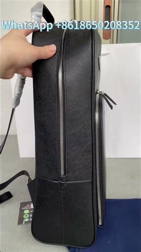 P-rada Black Saffiano Backpack #review #bag