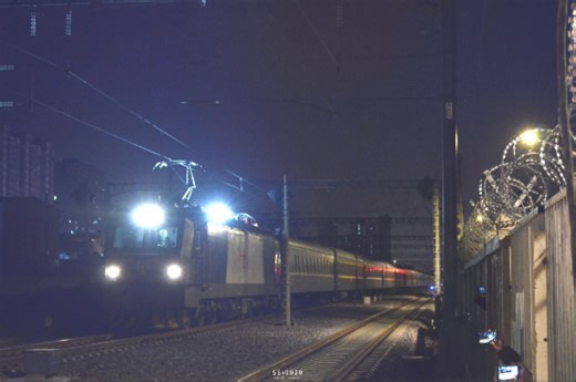 00489石家庄-北京东-唐山南 HXD3C1009回送原K3/4次国列车底去封存 水南庄道口提速上演最后一舞