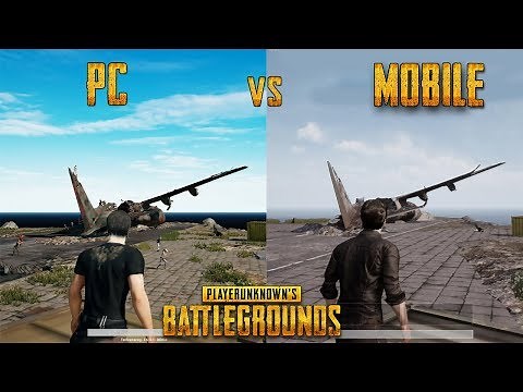 Player Unknown's Battlegrounds PC vs MOBILE - GAMEPLAY (PUBG)
