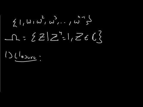 Group Theory Example - The Roots of Unity