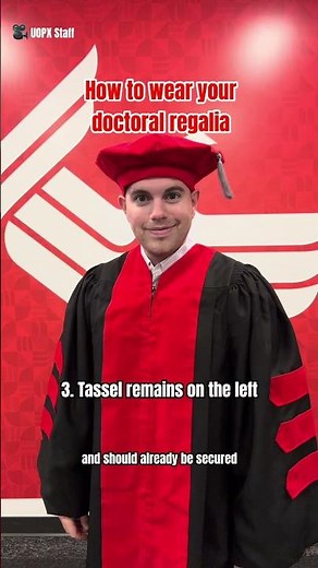 How to wear your doctoral regalia