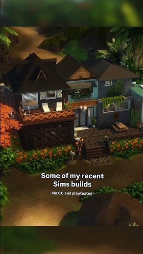 My latest Sims 4 builds 🤍 #thesims4