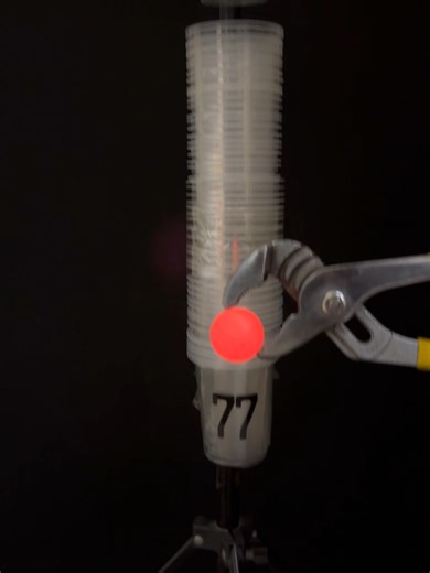 Can a Red Hot Ball Pass Through 135 Cups?