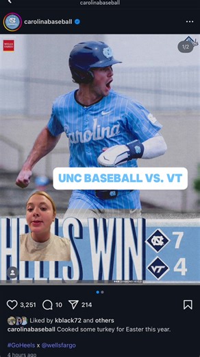 Diamond Heels vs Hokies: A Baseball Showdown