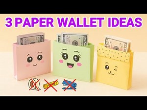 How to Make Cute Paper Wallet Without Glue | Easy Origami Wallet Ideas | No Glue Paper Craft
