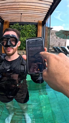 Testing the new Lung Tank 🤿 #underwater #beach #ocean #diving #fyp | Lung Tank