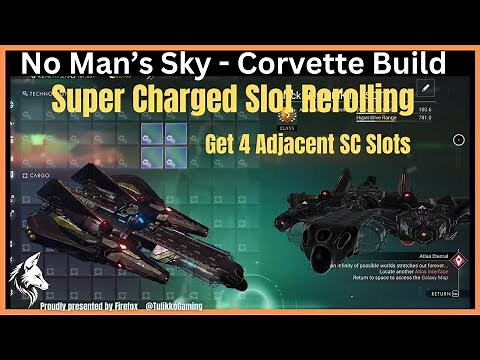 Super Charged Slot Rerolling | Voyagers Corvette Tutorial | No Man's Sky.