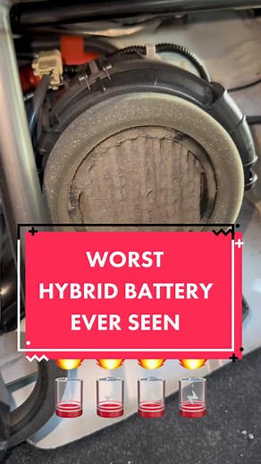 The worst toyota hybrid battery I’ve seen so far is this 2019 toyota corolla #toyota #toyotacorolla #corolla #corollafielder #hybrid #hybridbattery #hybridbatteryservice #hybridbatteryrepair #hybridcars #cooling #coolingfan #heat #stress #mechanic #mechanicsoftiktok #electric