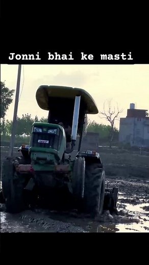 thar song jonni bhai ke masti full power John Deere tractor mud chllange shorts video#youtubeshorts