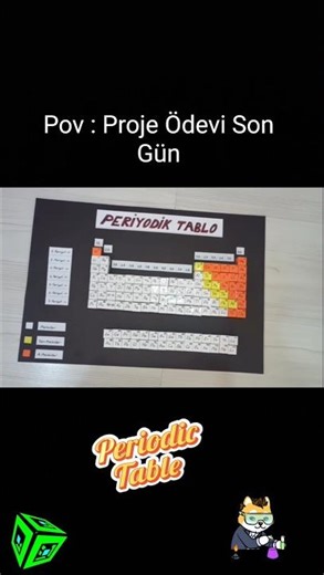 PERIODIC TABLE... PERIODIC TABLE Easy to Make 🔥🔥🔥 #discover #diy #schoolhomework #project #amazing