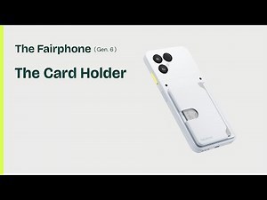 Installing the Card Holder | The Fairphone (Gen. 6)