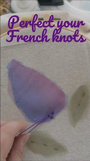 Embroider a Beautiful Lilac Flower: Organza Appliqué, French Knots & Stem Stitch Tutorial