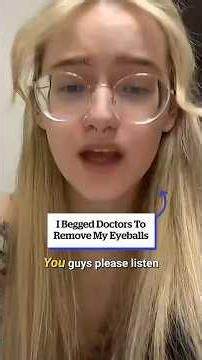 I begged doctors to remove my eyeballs 😱🩹 #raredisease #medicalstorytime #disabilityawareness