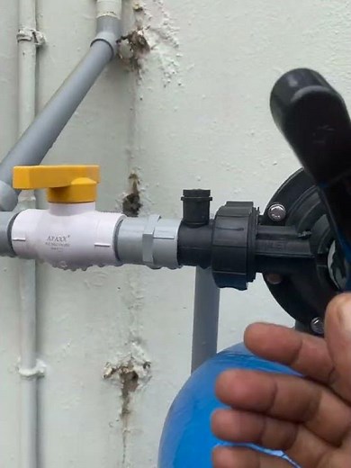 🔄💧 FRP Vessel Backwash Process | Water Filtration in Action! 🚰 #Shorts