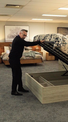 Helio from Oakleigh providing the play-by-play of one of our most popular products; the Argo Bed Frame which is currently available in our Blackout Sale! 🤗💁‍♂️ | Forty Winks