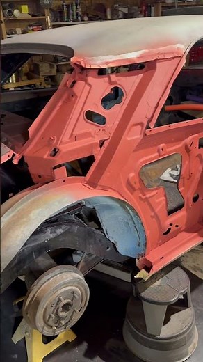 1966 Chevelle quarter panel replacement.#automobile #chevelle #classic #classicautomobile #repairing