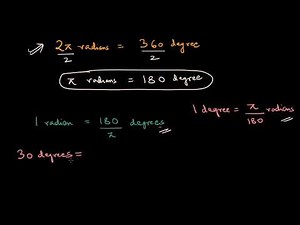Radians and degrees (Hindi)
