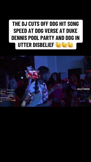 DDG's Reaction to DJ Cutting Off His Verse at Pool Party
