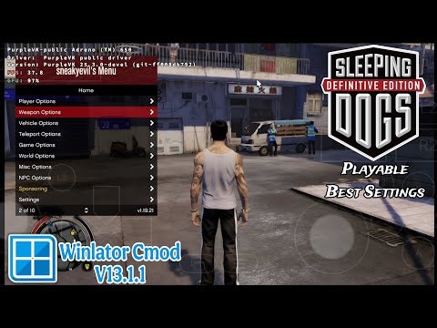 Winlator Cmod V13.1.1 🔷 Gameplay Sleeping Dogs Definitive Edition (Windows) On Mobile ♦️ Poco F4