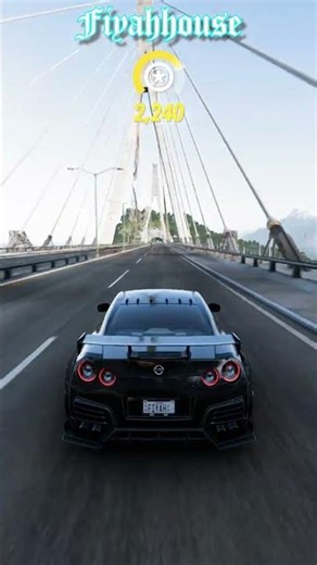 TUNED NISSAN GT-R NISMO IN A TUNNEL! #Shorts #FH5