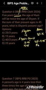 Quantitative Aptitude Age Problems Made Easy | Step-by-Step Solutions