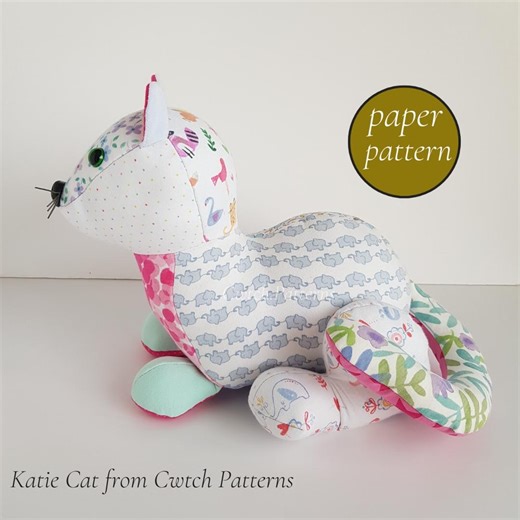 Katie Cat Sewing Pattern, Soft Toy Animal (paper Pattern) - Etsy Australia
