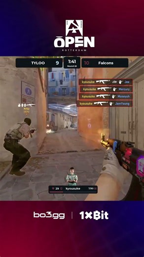 kyosuke GOES OFF and deletes four before they can react #bo3 #blast #rotterdam #cs2