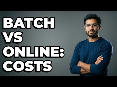 What Are The Resource Trade-Offs In Batch Versus Online Learning?