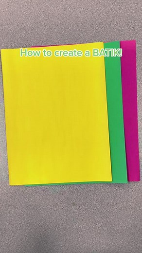 DIY Batik Drawing Tutorial Using Construction Paper