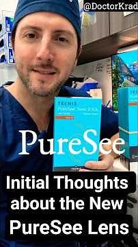 PureSee IOL - What's New? #cataractsurgery #IOL #ophthalmology #eyesurgery #new #technology