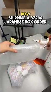 Shipping a $3,729 Japanese Pokemon box #fyp #pokemon #pokemoncards #shorts #trending