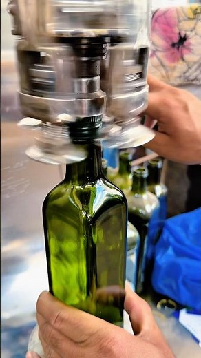 Olive Oil Glass Bottle Sealing Machine | Automatic Capping.
