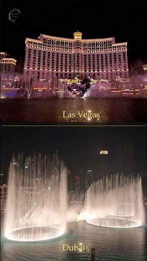 Bellagio vs Dubai ✨ The Most Beautiful Fountain Shows on Earth