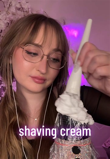 shaving cream #asmr #foryoupage