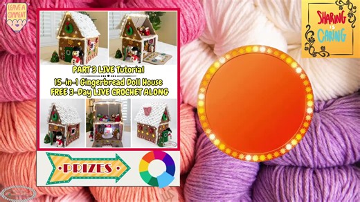 Come join the FREE 15-in-1 Gingerbread Doll House LIVE CAL featuring Gingerbread House, Gingerbread Man, Gingerbread Woman, Snowman, Christmas Tree, Santa Sack, Teddy Bear, Fireplace, Chair, Coffee Table, Cabinet, Rug, Wreath, Star, Picture Frame. Join the LIVE CAL (starts 10/1/25) get the Material list here: https://www.nickishomemadecrafts.com/crochet-gingerbread-doll-house-pattern/ OR get the PDF instantly here: https://checkout.nickishomemadecrafts.com/gingerbread-doll-house-pdf/ #crochet #c
