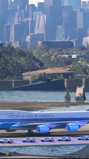 F-35 US Marines Jet Fighter escorting Air Force One and landing #aviation #f35 #usaf #usa #airforceone | R6