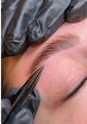 My favourite part of any brow service. Those short, stubborn top hairs just hit different.