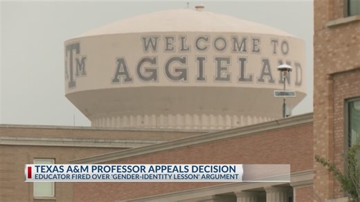 A Texas A&M University professor was fired this week after a viral recording showed a disagreement over LGBTQ-related content being taught in a class. | KETK NBC
