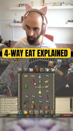 Odablock Explains How to 4-Way Eat in OSRS #osrs #odablock